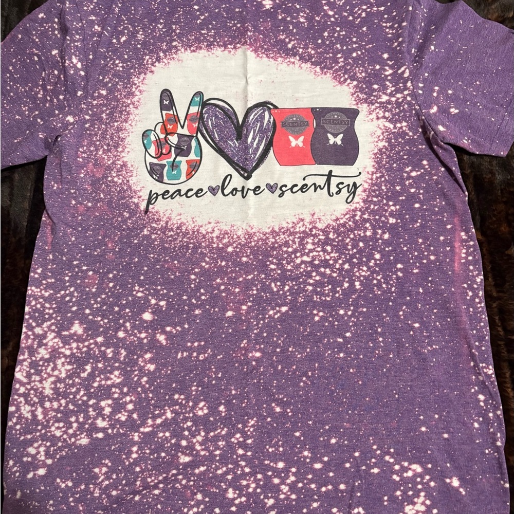 Purple Scentsy Bleached Shirt
